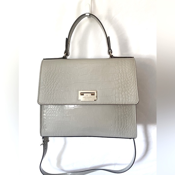 NWOT Kate Spade croc embossed satchel/crossbody - Picture 2 of 6